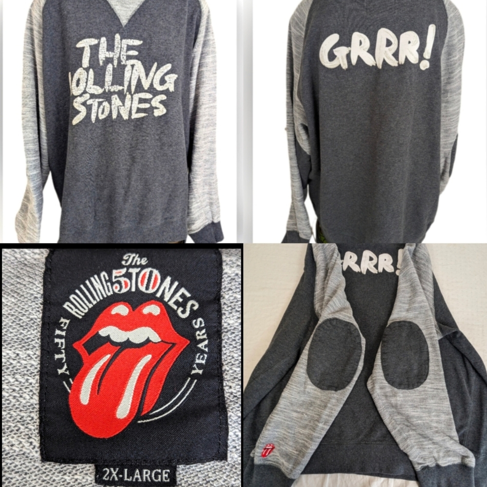the Rolling Stones 50 Year Anniversary Long Sleeve Sweatshirt 2XL